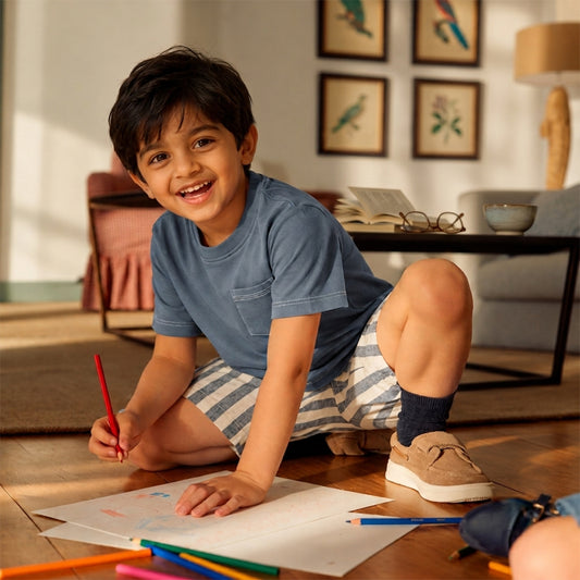 Pebble Pocket Cotton Boys' T-Shirt