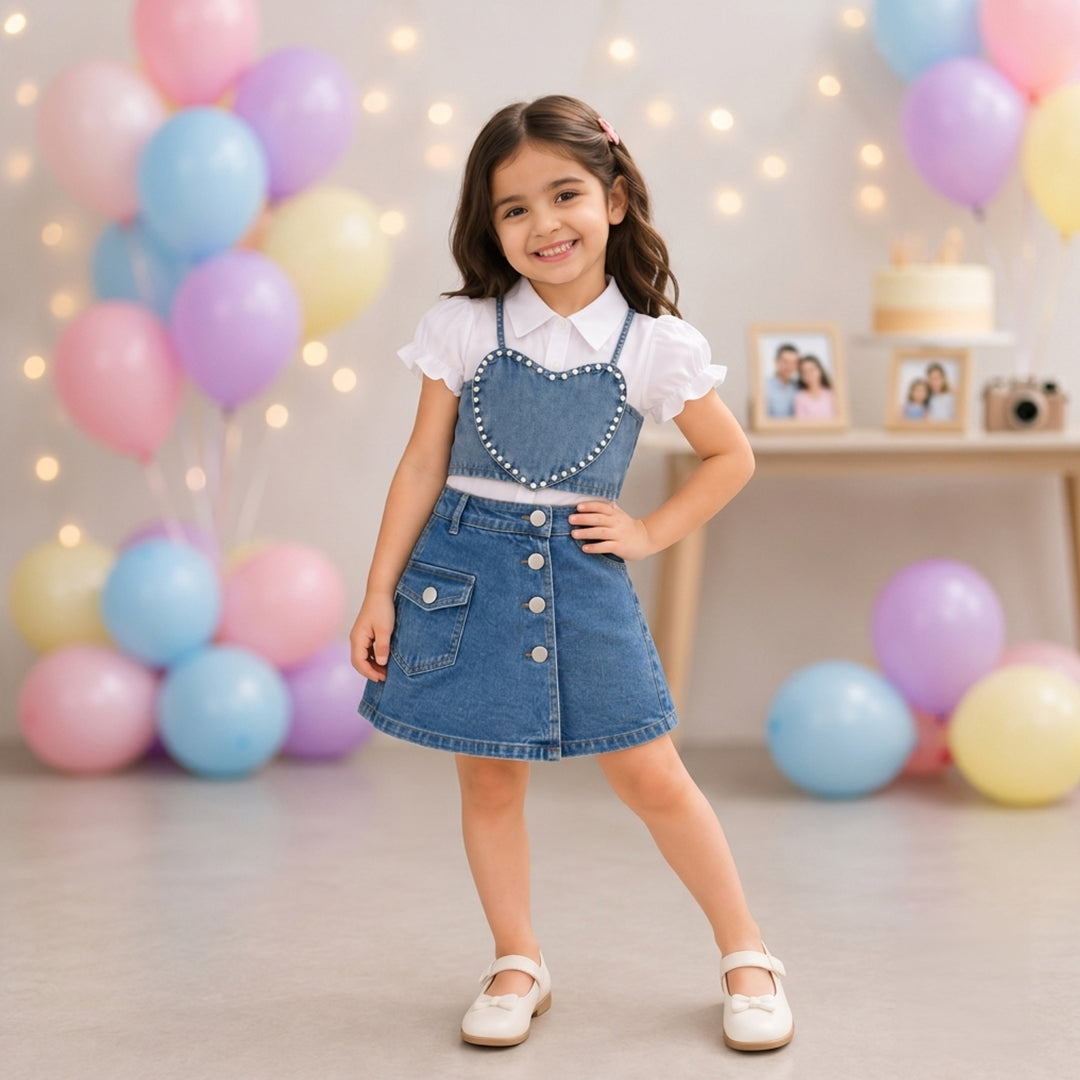 Denim Skorts