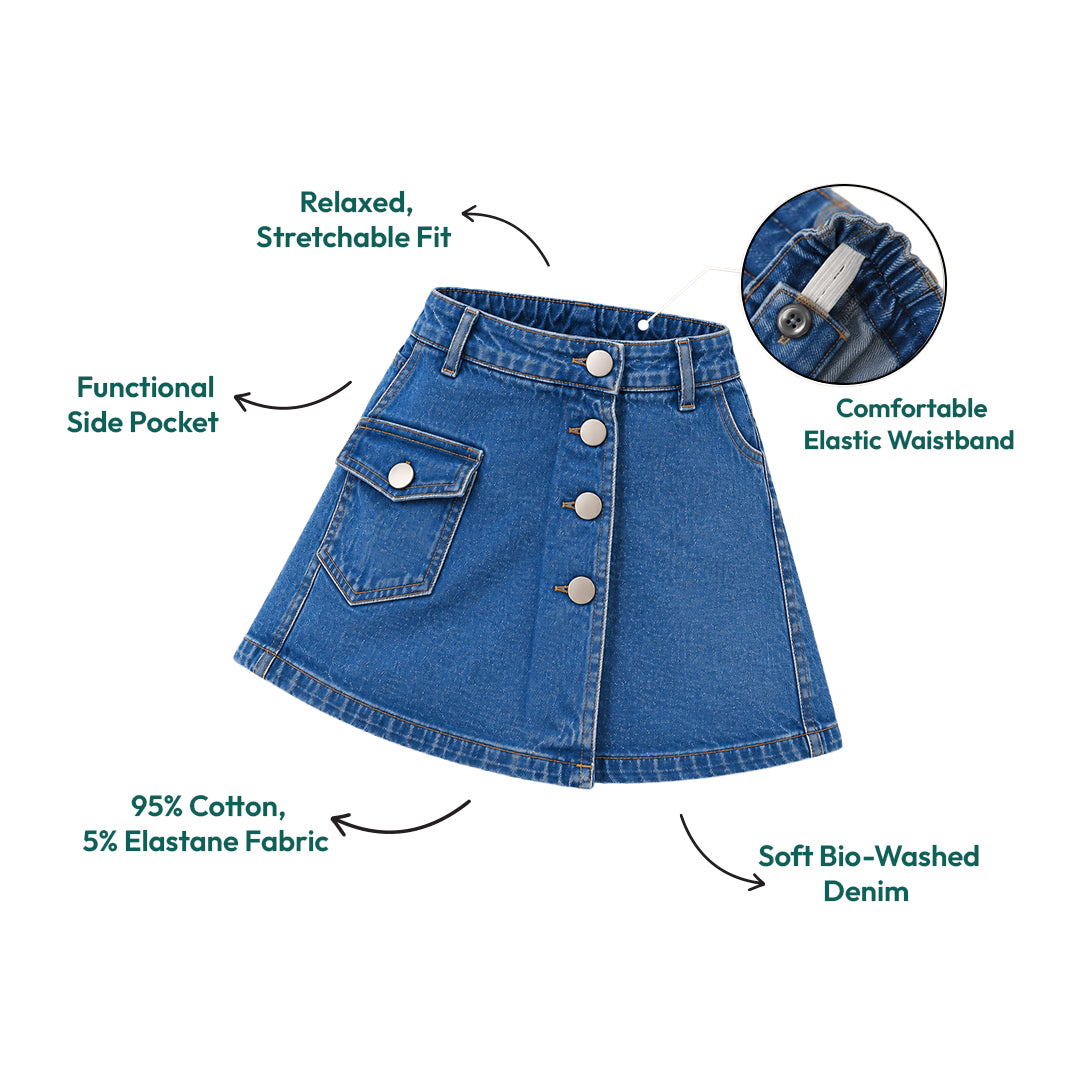 Denim Skorts