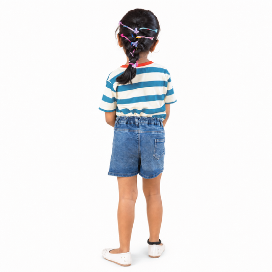Denim Skorts