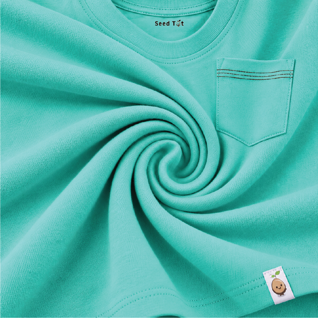 Aqua Pocket Cotton Boys' T-Shirt