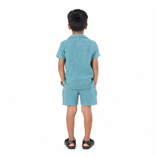 Teal Green Breeze Co-ord Set
