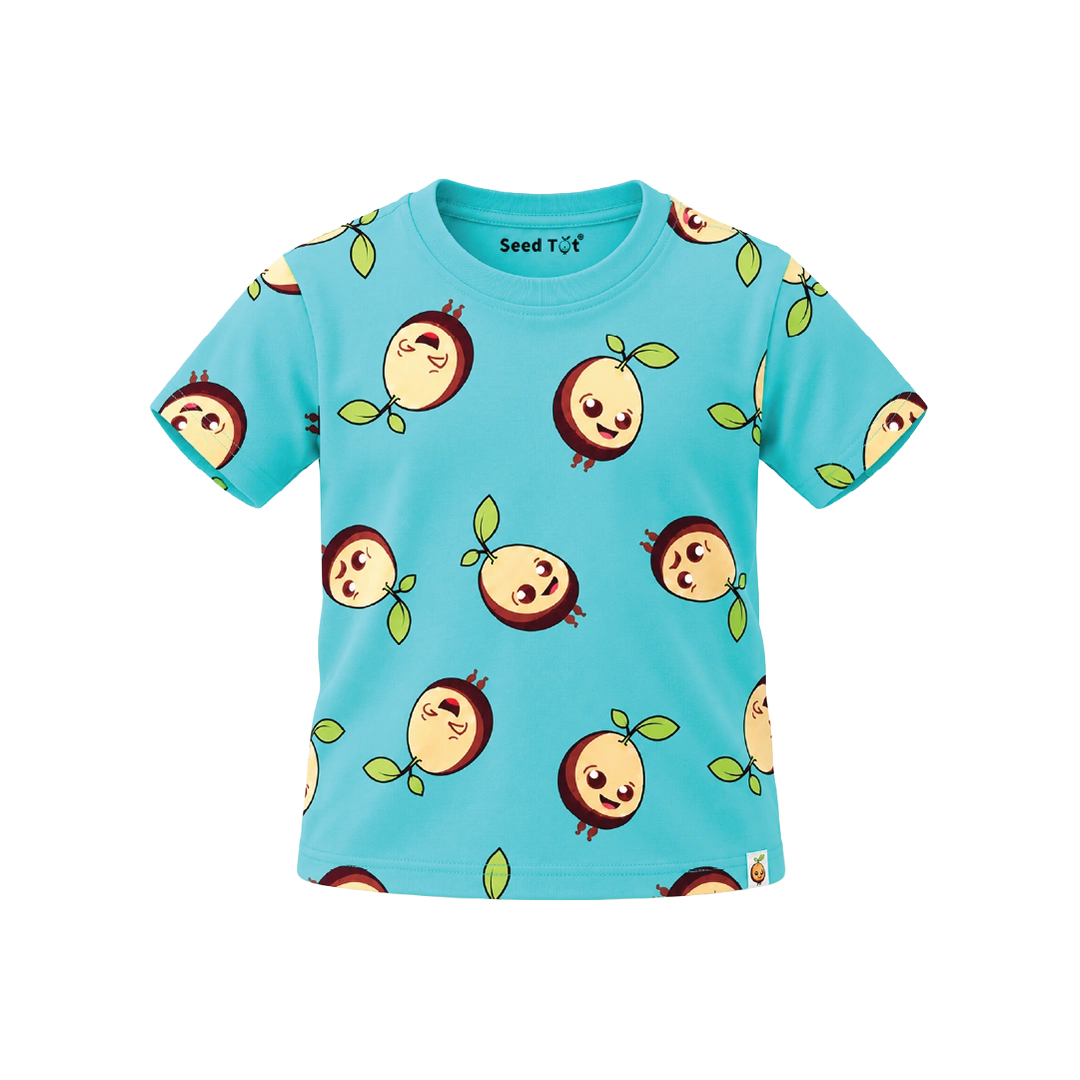 Ocean Doodle Printed Cotton Boys' T-Shirt