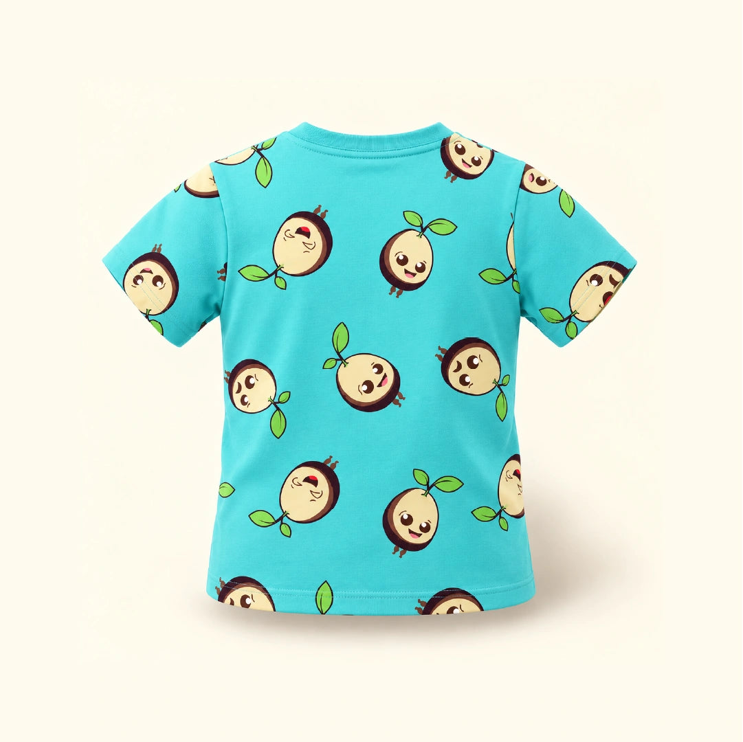 Ocean Doodle Printed Cotton Boys' T-Shirt