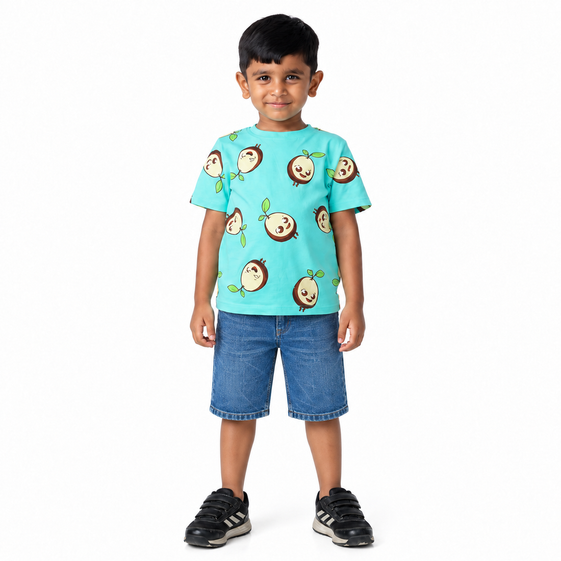 Ocean Doodle Printed Cotton Boys' T-Shirt