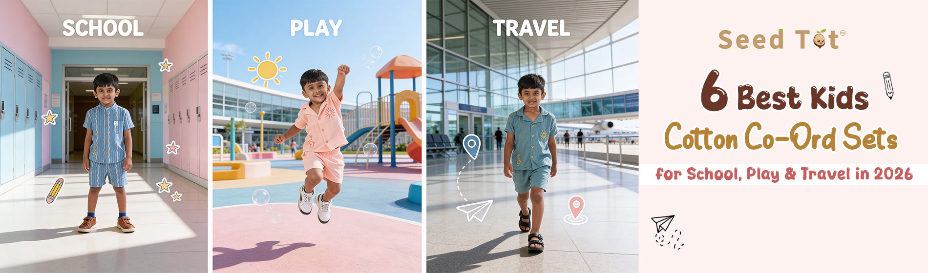 6 Best Kids Cotton Co-Ord Sets for School, Play & Travel in 2026