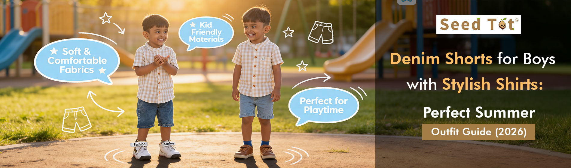 Denim Shorts for Boys with Stylish Shirts: Perfect Summer Outfit Guide (2026)