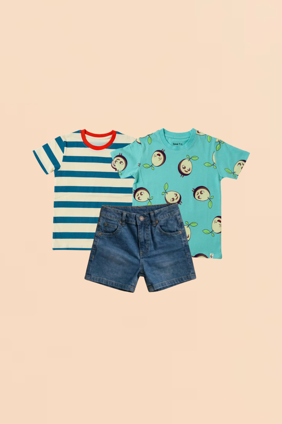AOP Mint, Stripes and Denim - Boys