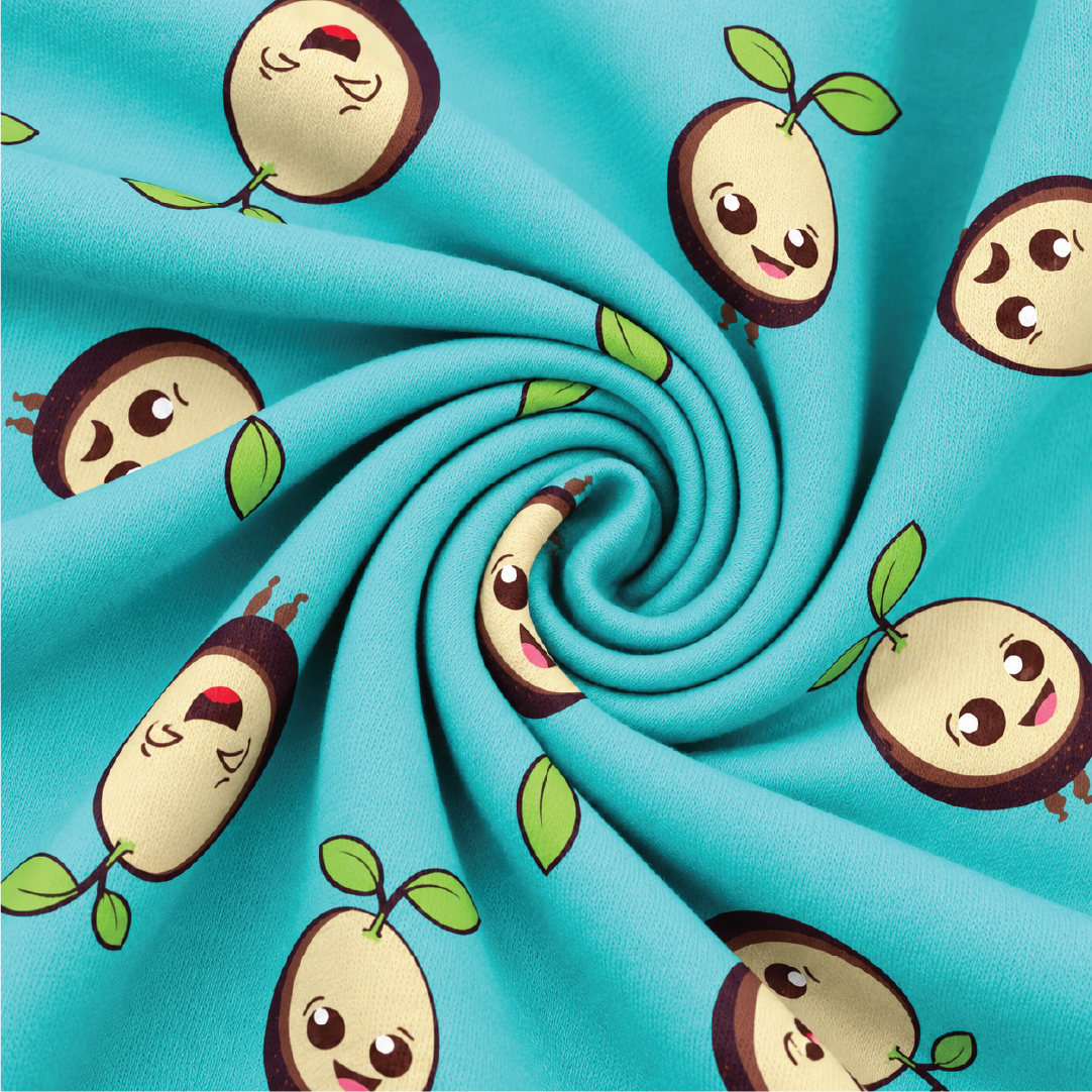 Ocean Doodle Printed Cotton Girls' T-Shirt