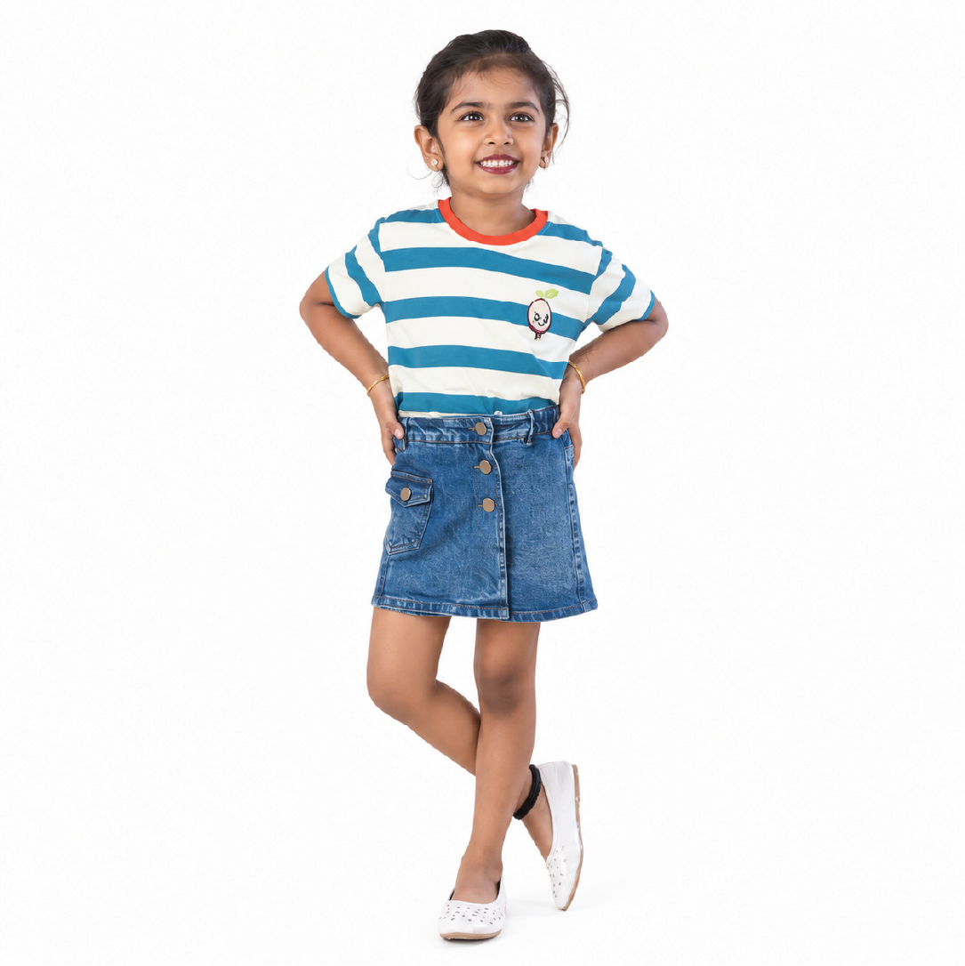 Denim Skorts