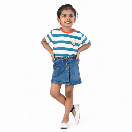 Denim Skorts