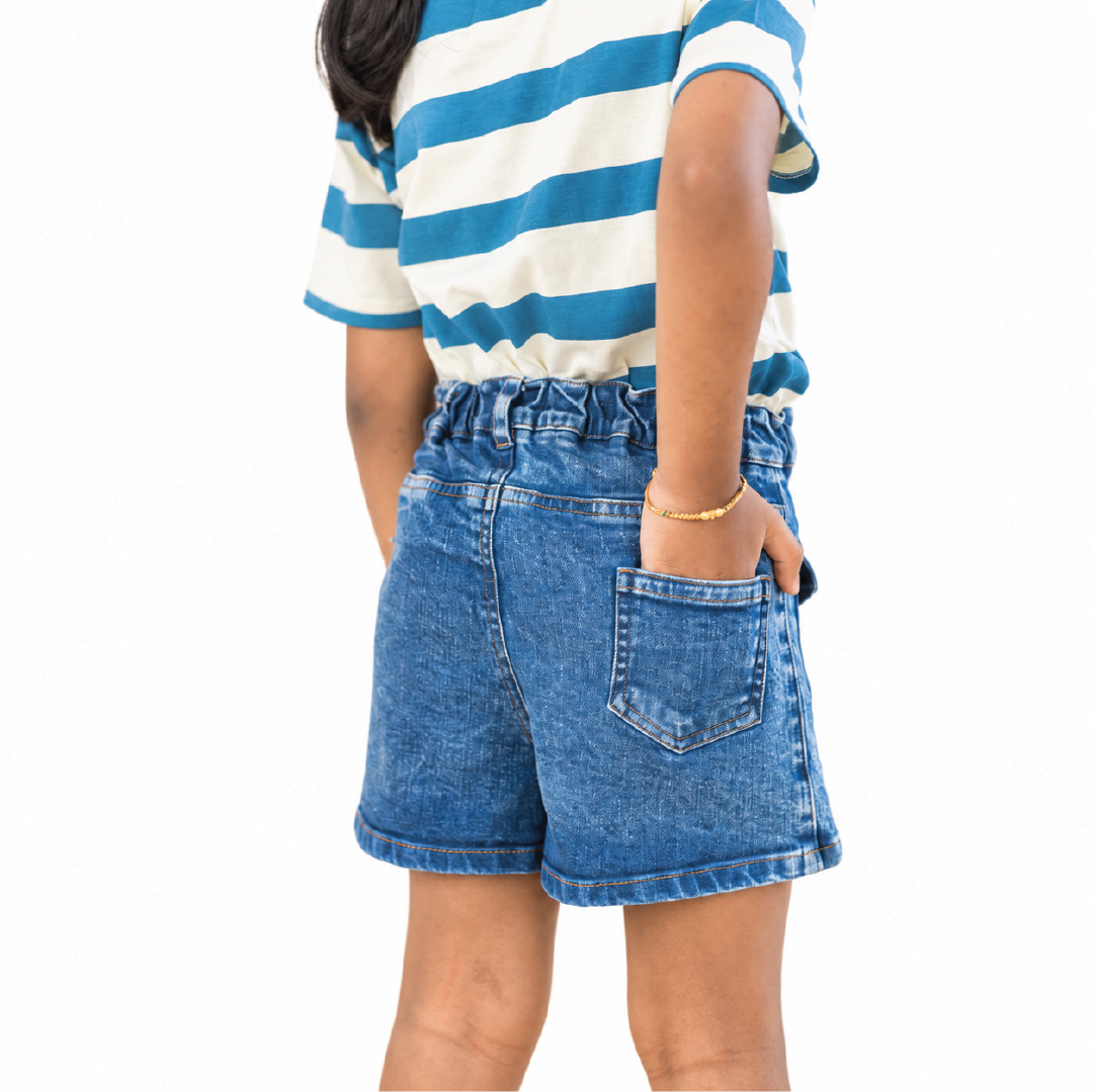 Denim Skorts