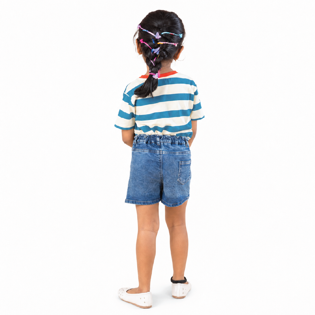 Denim Skorts