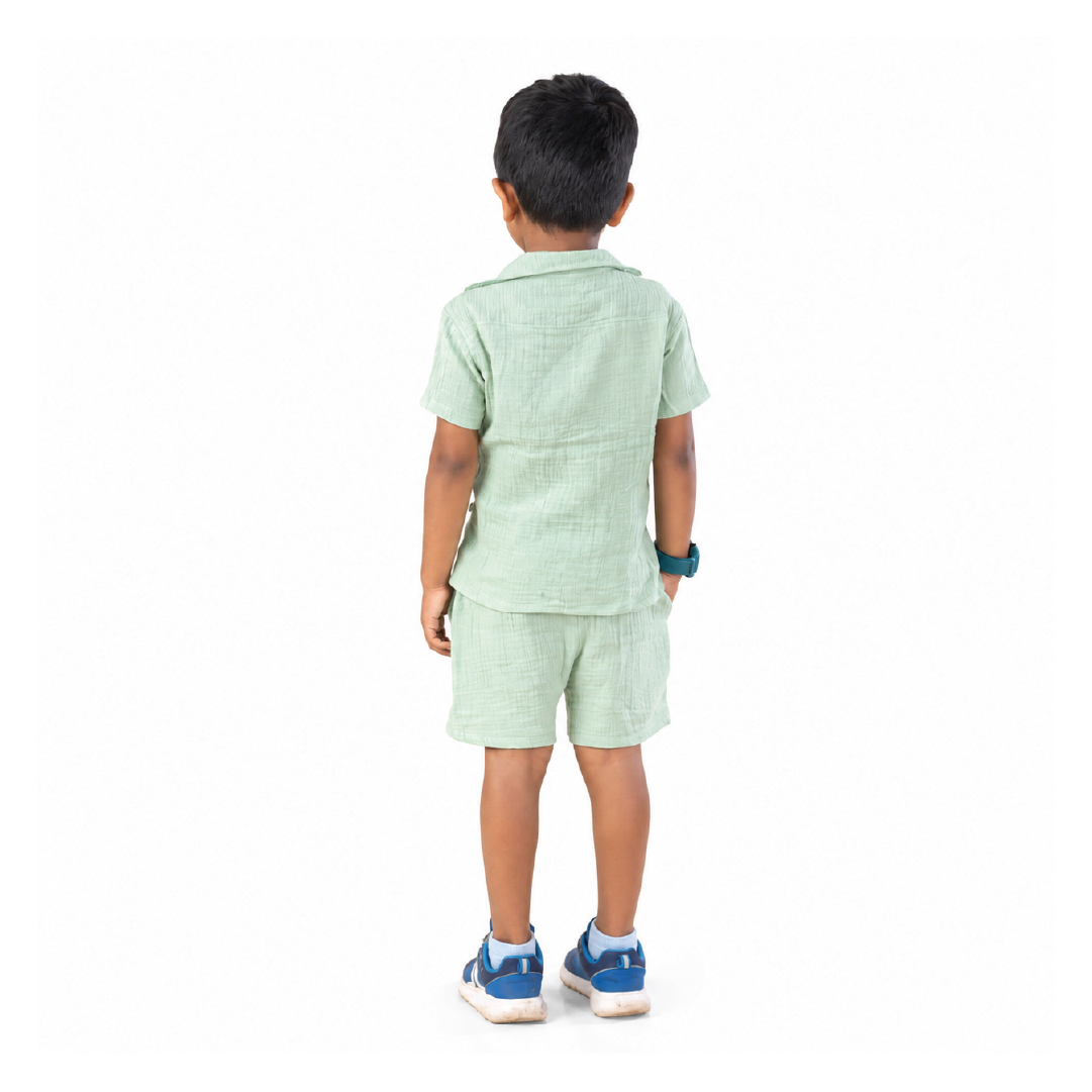 Sage breeze muslin Co-ord set