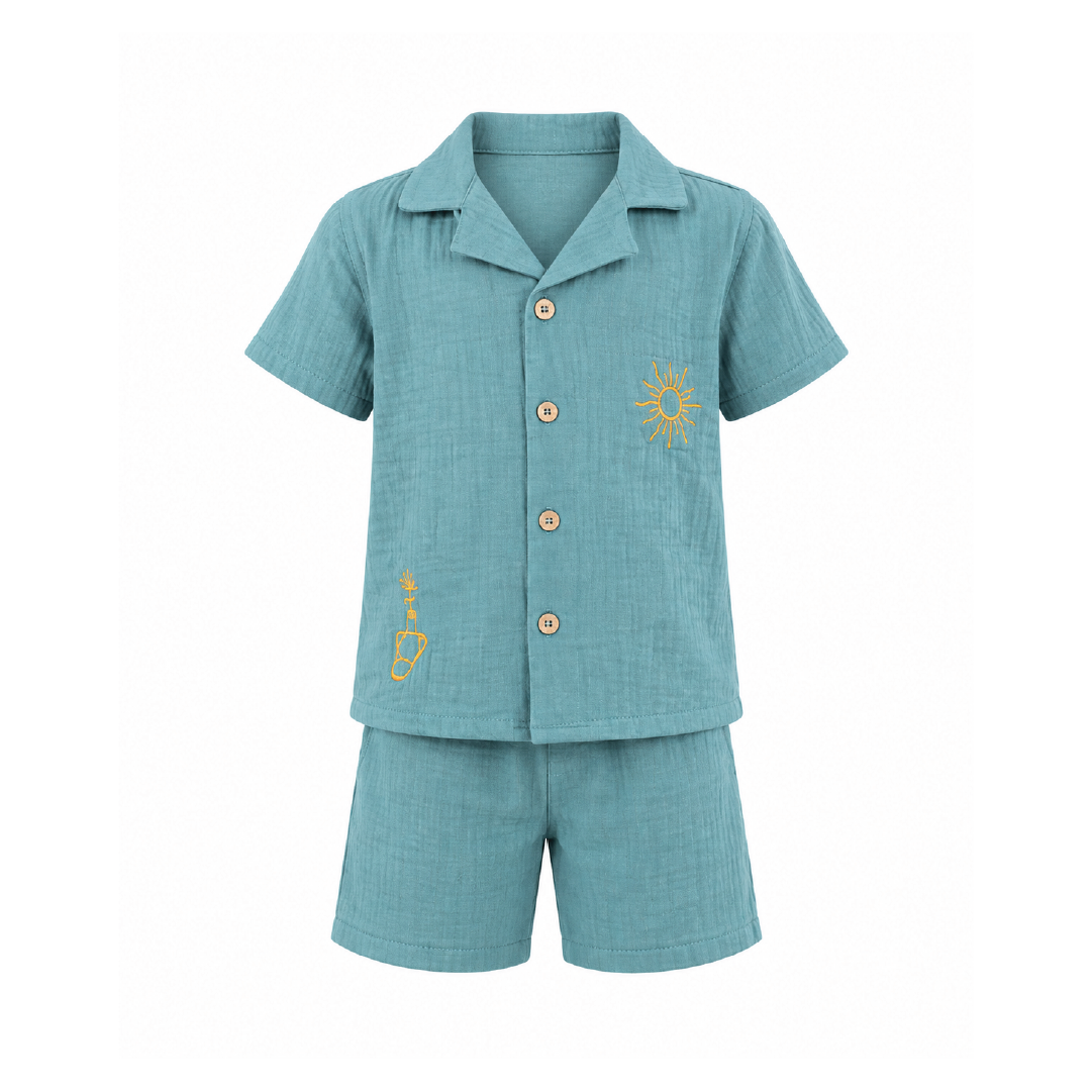 Teal Green Breeze Co-ord Set