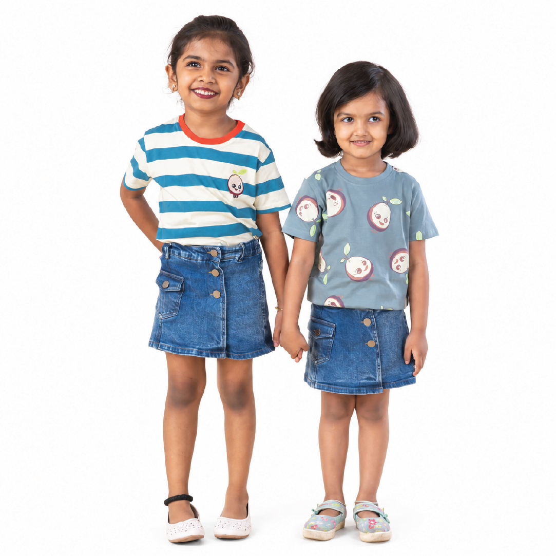 Denim Skorts