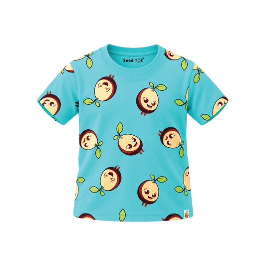Ocean Doodle Printed Cotton Boys' T-Shirt