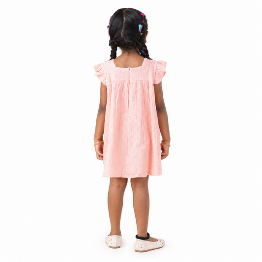 Blush Breeze Muslin Frock