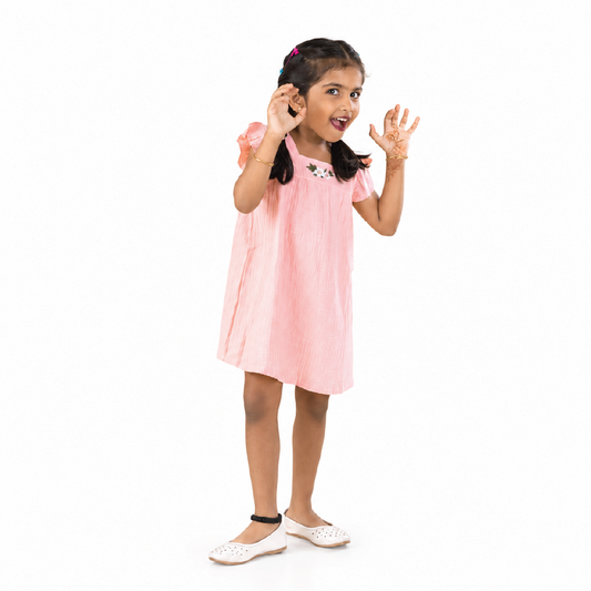 Blush Breeze Muslin Frock