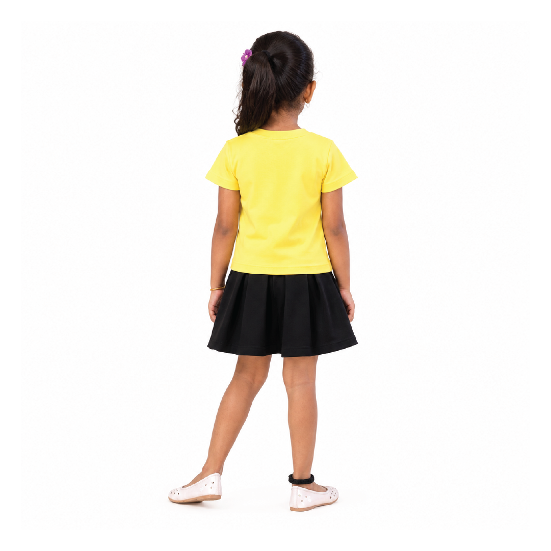 Tangy Lemon Girls Skirt Set