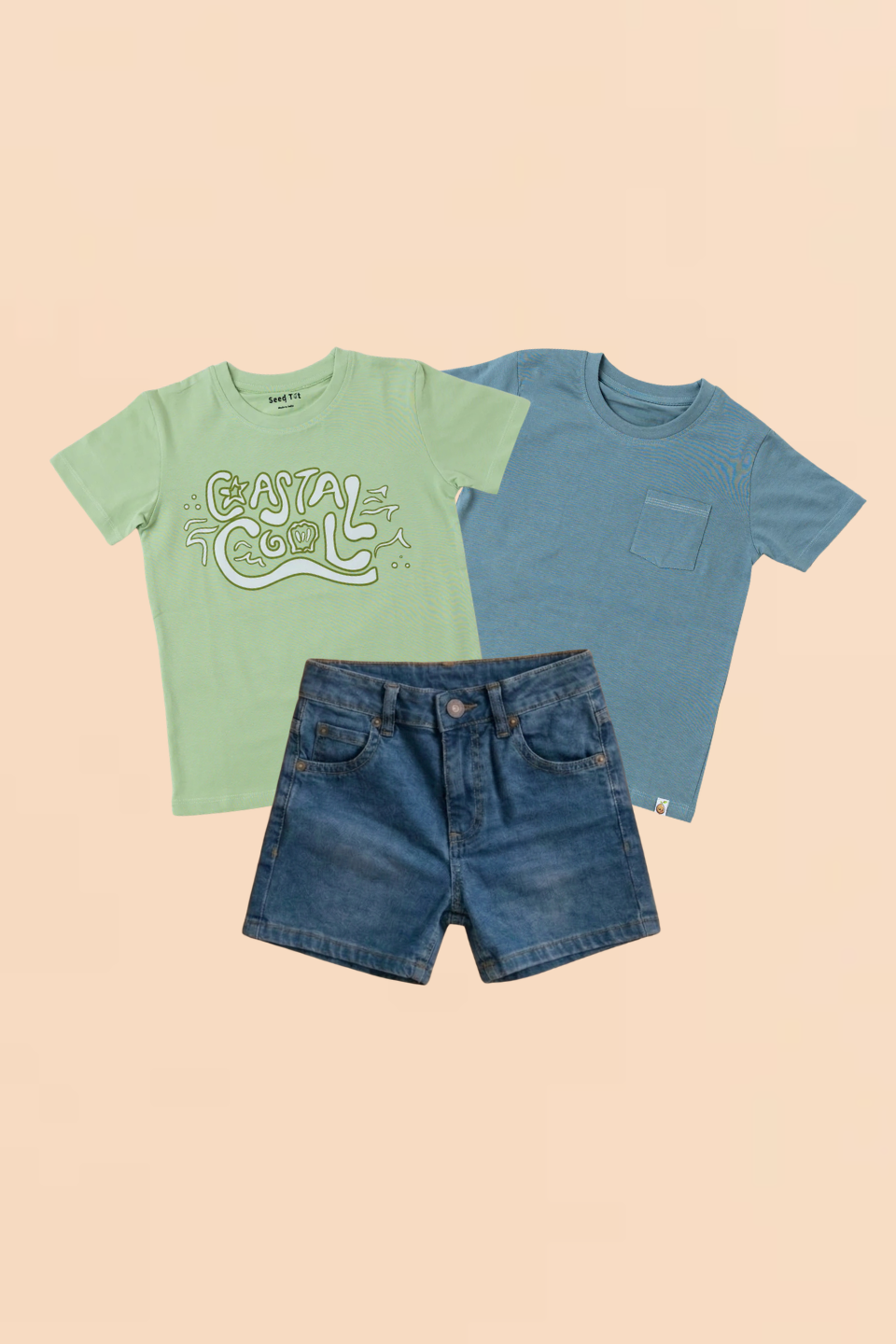 Coastal Cool, Plain grey and denim - Boys