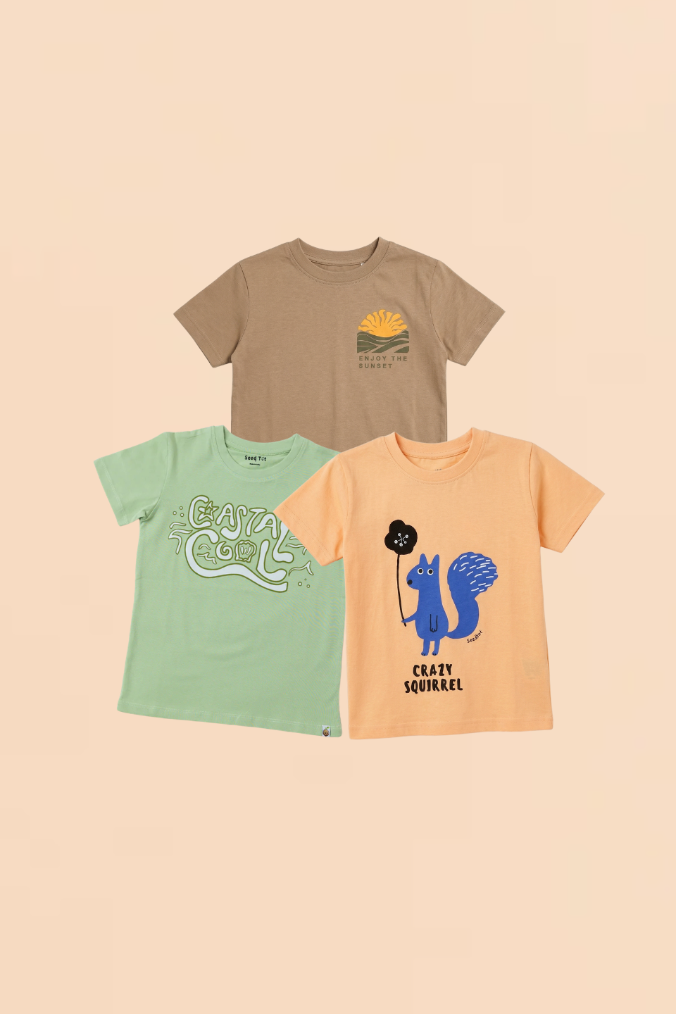 Dusk & Dawn ,Coastal Cool and Squirrel Orange - Unisex
