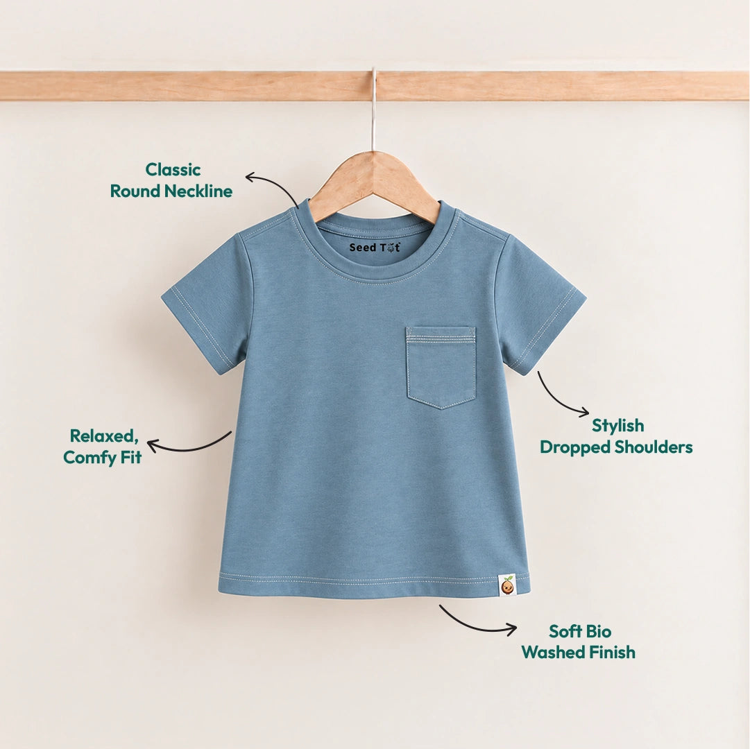 Pebble Pocket Cotton Boys' T-Shirt