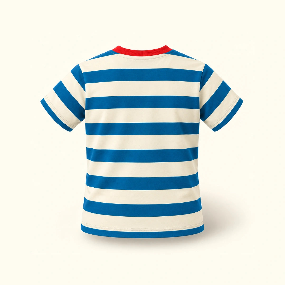 Retro Stripes Cotton Boys' T-Shirt