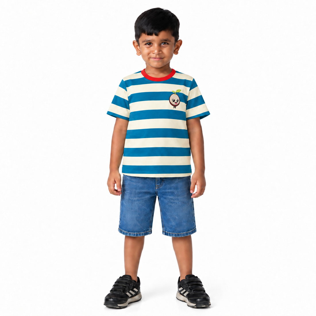 Retro Stripes Cotton Boys' T-Shirt