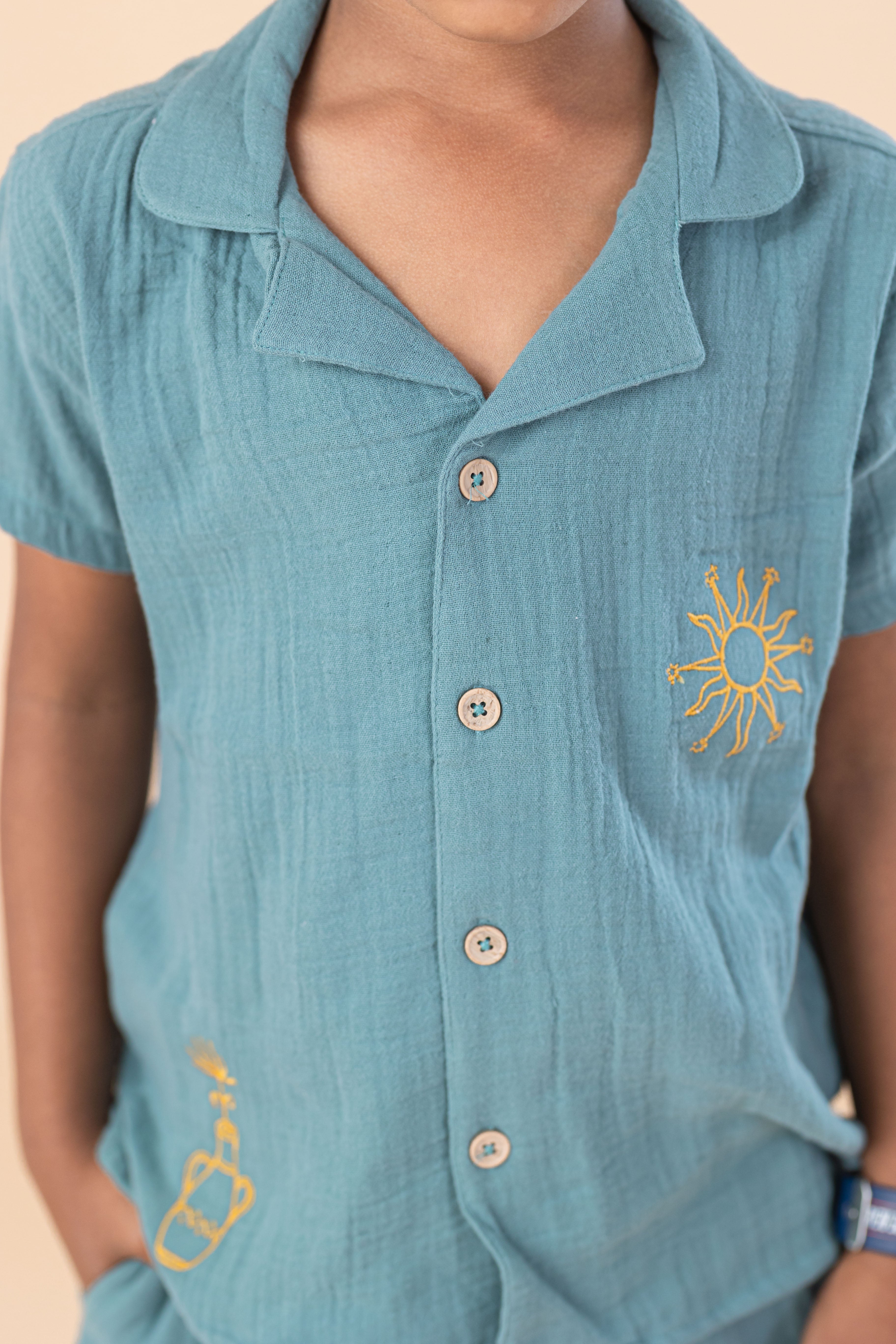 Teal Green Breeze Co-ord Set