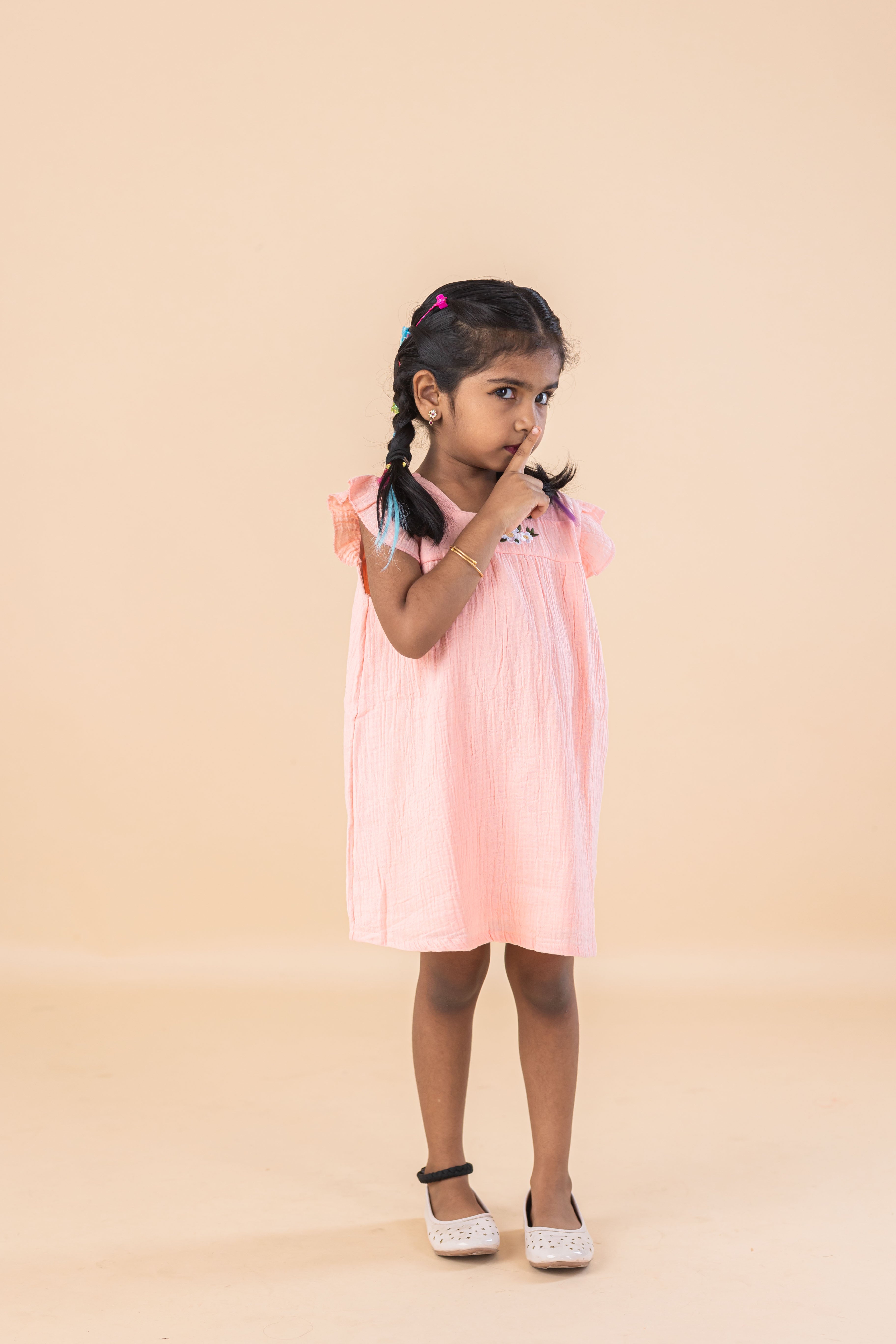 Blush Breeze Muslin Frock