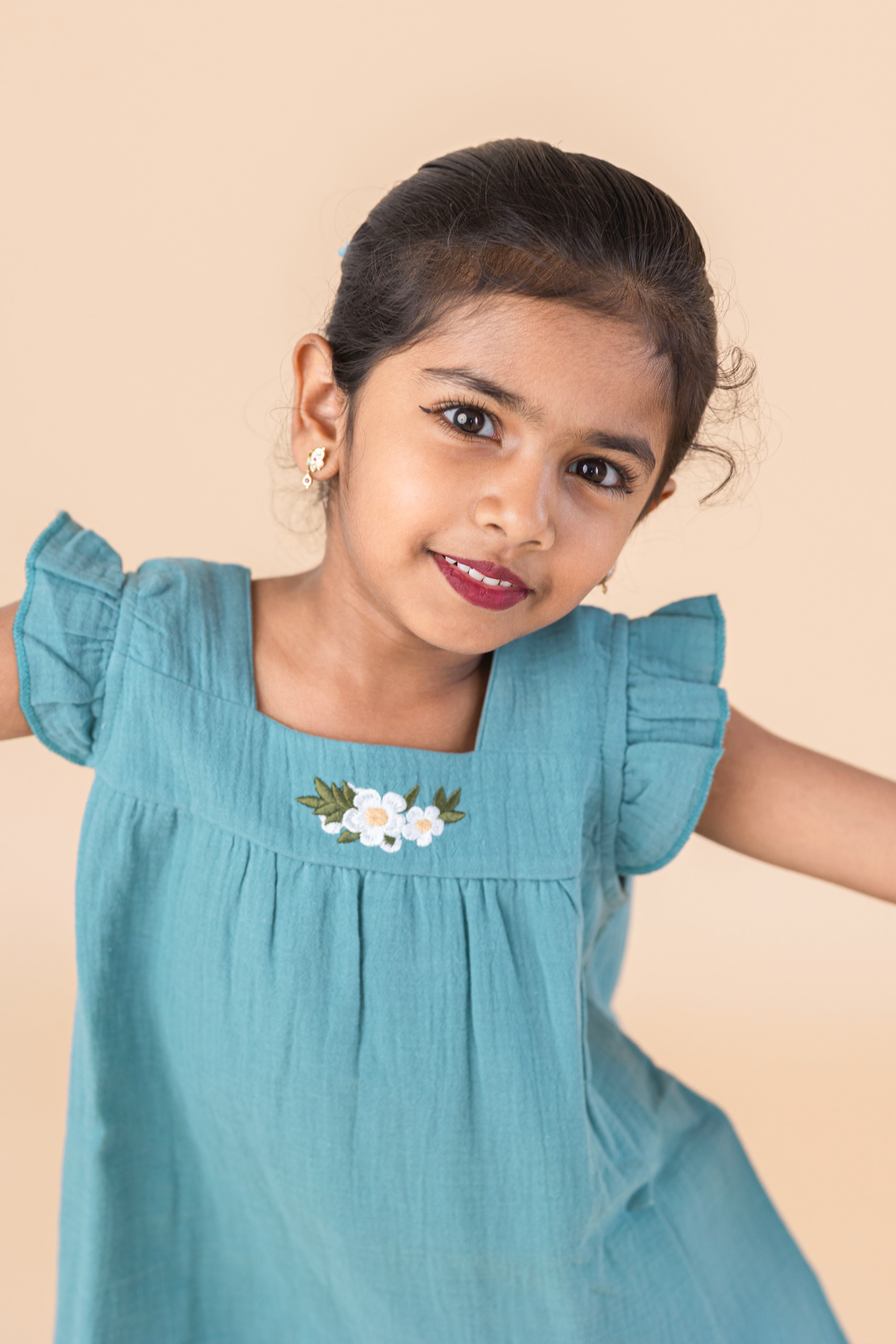 Teal Green Breeze Frock